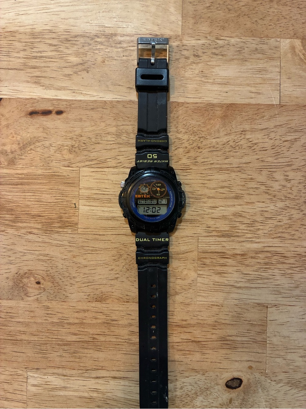 Eddie Bauer Ebtek Analog Digital Chronograph Stop Watch  Water Resistant 50M
